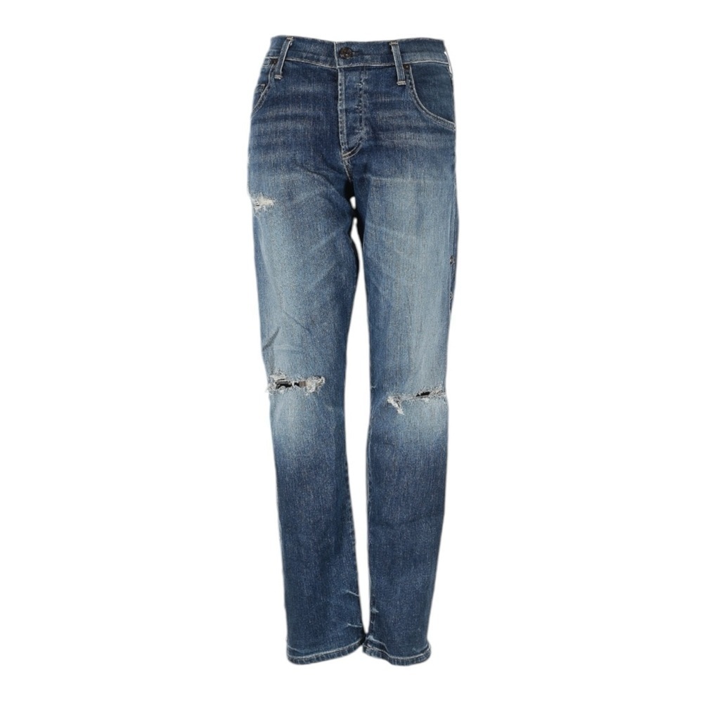 Citizens of Humanity Emerson Boyfriend Jeans 27 Distressed Studded Button Fly